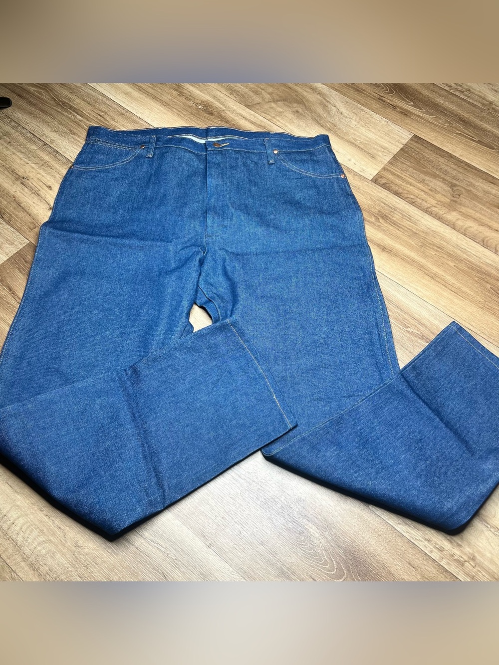Wrangler Denim Jeans Mens 42X34 Blue Cotton